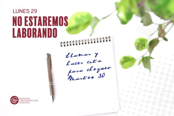 Lunes 29 no estaremos laborando